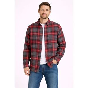 Wolverine 100% Cotton Button Down Plaid Shirt XL
